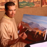 Ouarzazate (MA) – Kunstmaler in der Kasbah