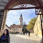 Krumau an der Moldau (CZ) – Aufgang zum Schloss Český Krumlov