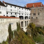 Krumau an der Moldau (CZ) – Mantelbrücke (dreigeschossiger Verbindungsgang zwischen Residenz und Garten)