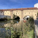 Amberg (D) – Die Stadtbrille ist ein spätmittelalterlicher Wassertorbau und das Wahrzeichen der Stadt